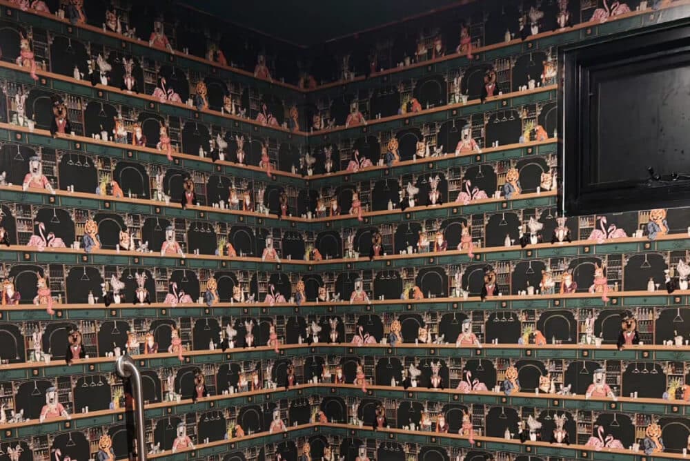 Whole-room wallpaper installation